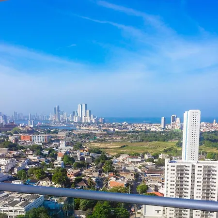 Espectacular Vista A La Ciudad Apartamento Cartagena